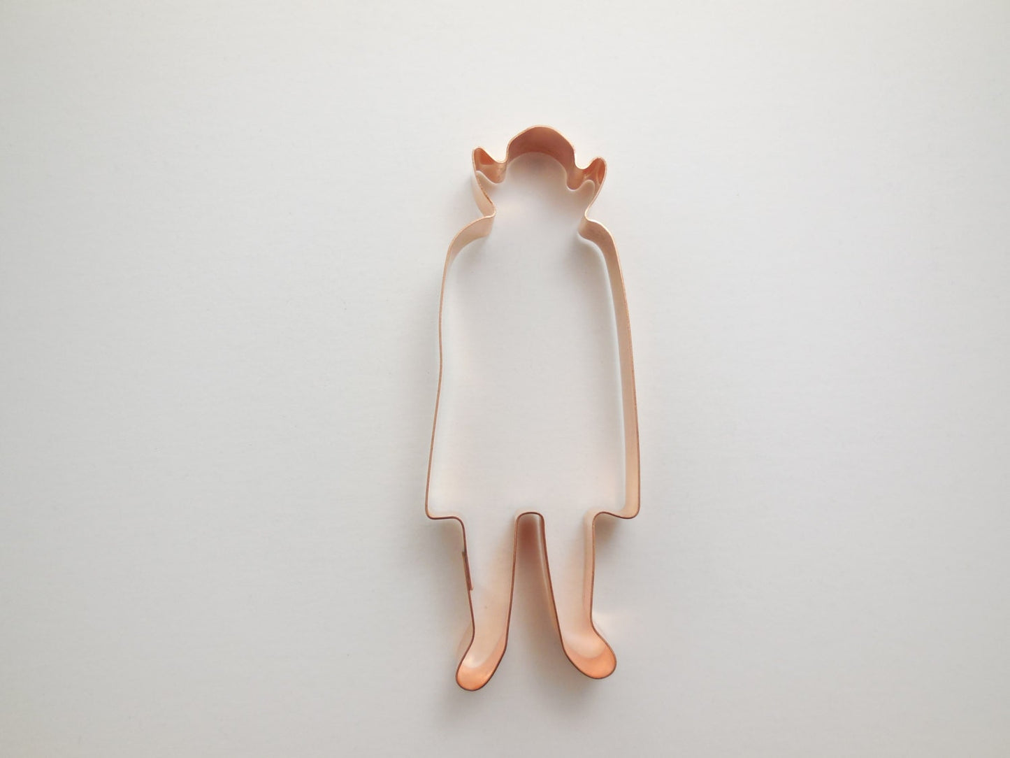 Standing Vampire with Cape ~ Copper  Halloween Cookie Cutter - Handcrafted by The Fussy Pup