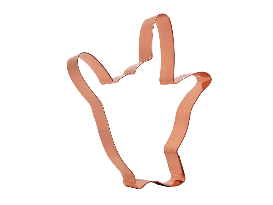 I Love You American Sign Language Hand Cookie Cutter, 4 x 4.75 inches, Handcrafted Copper by The Fussy Pup