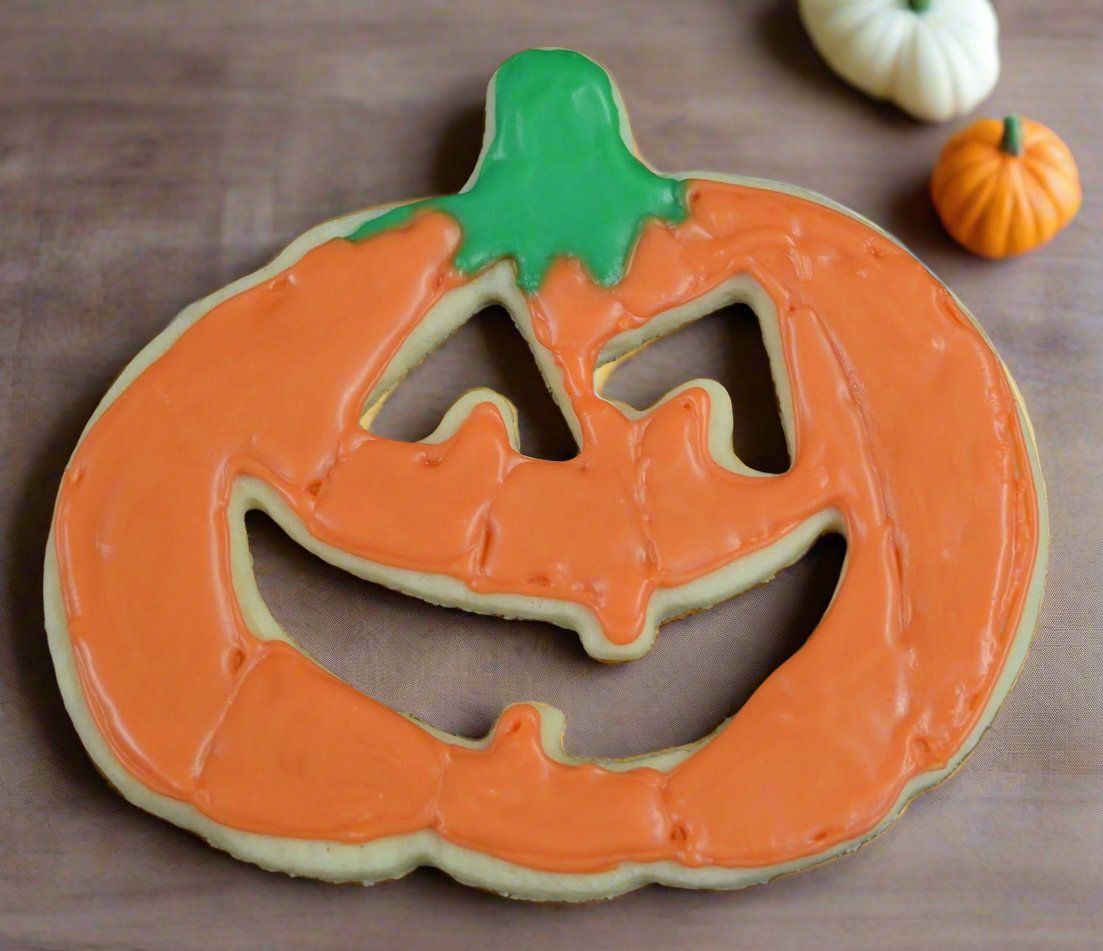 Large Jack-o-Lantern Pumpkin 5 Piece Halloween Cookie Cutter Set, 5.5x5 inches