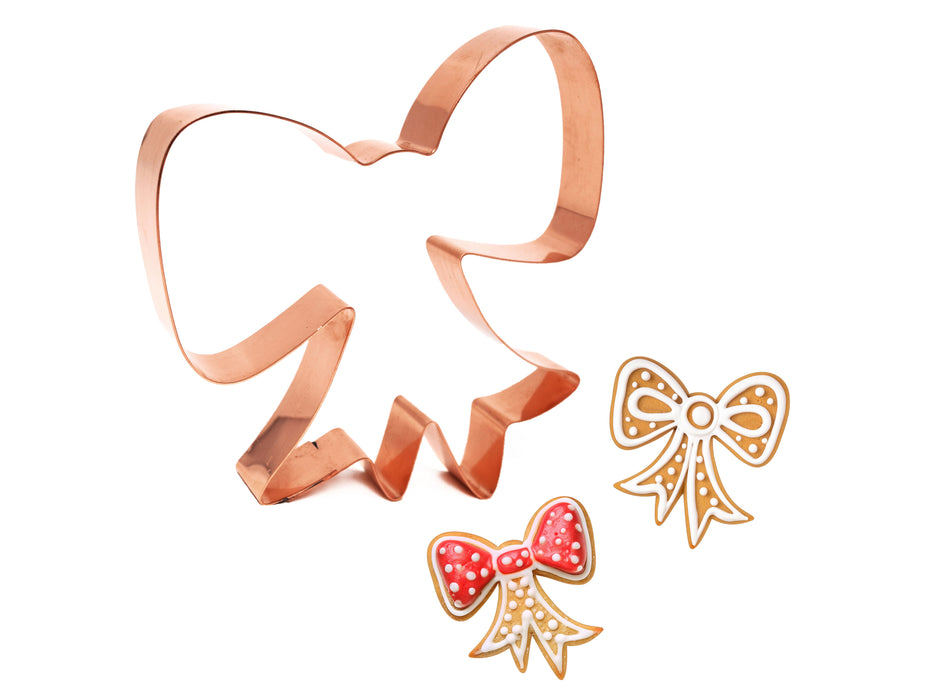 Large Holiday Bow Christmas Cookie Cutter, 5.25 x 5.5 inches