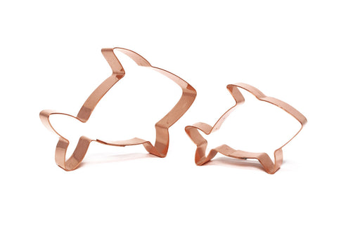 Pair of Cute Simple Orca / Killer Whale Cookie Cutters - 3 inch and 4 1/2 inch - The Fussy Pup - Cookie Cutter