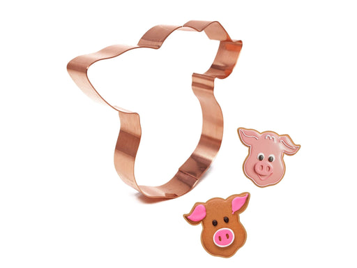 Pig Face Cookie Cutter - Handcrafted by The Fussy Pup - made in the USA - Cookie Cutter