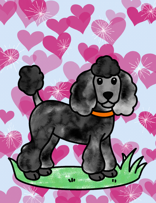 Free Poodle Coloring Page – Downloadable PNG