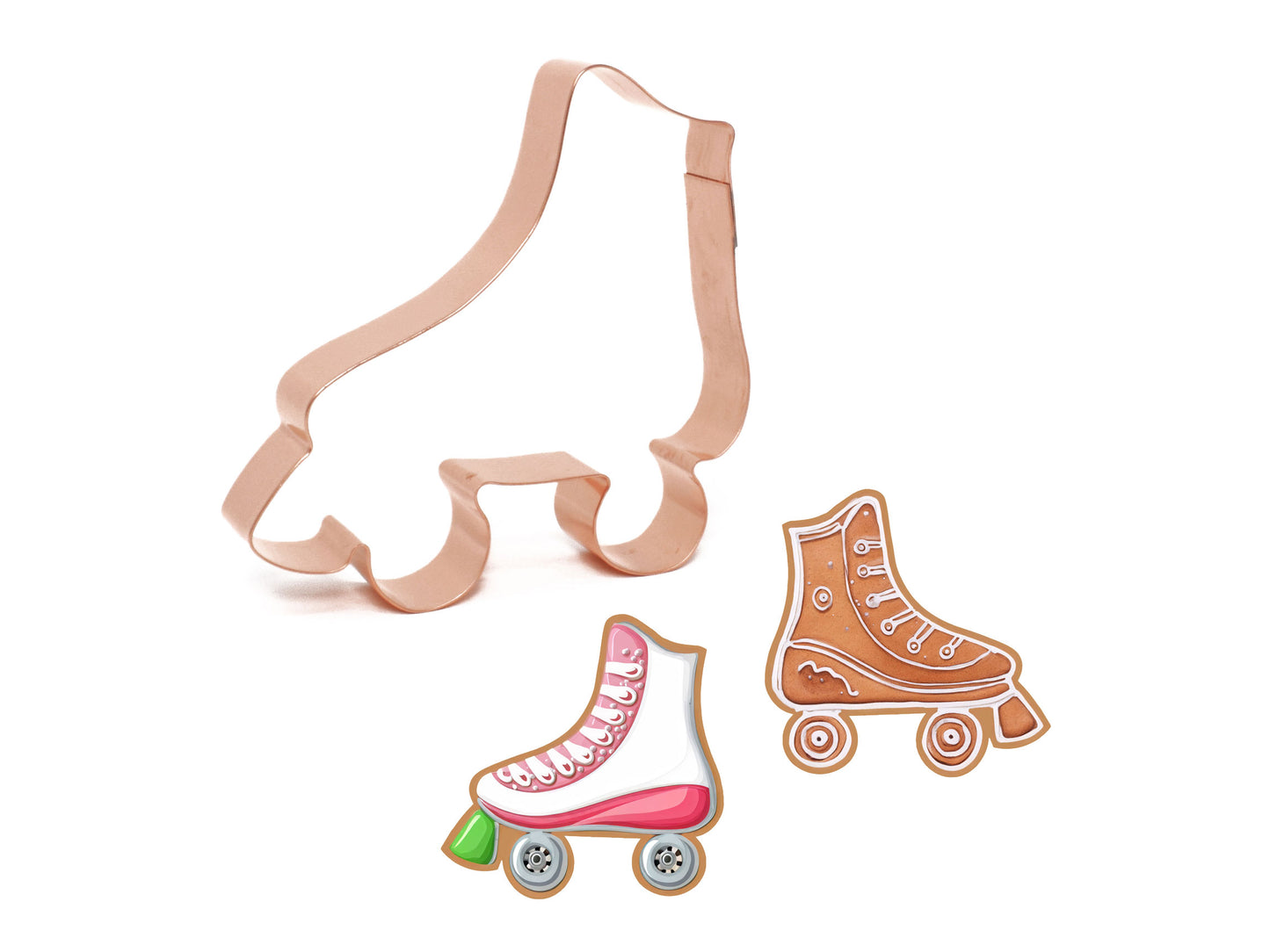 4 Inch Vintage Roller Skate Cookie Cutter