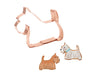 Scottie Dog Cookie Cutter – 5" Solid Copper Scottish Terrier Gift – Handmade in USA - The Fussy Pup - Cookie Cutter