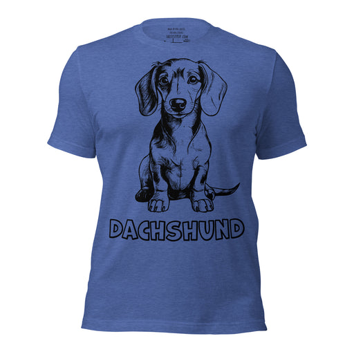Sitting Dachshund Sketch t-shirt - The Fussy Pup - 