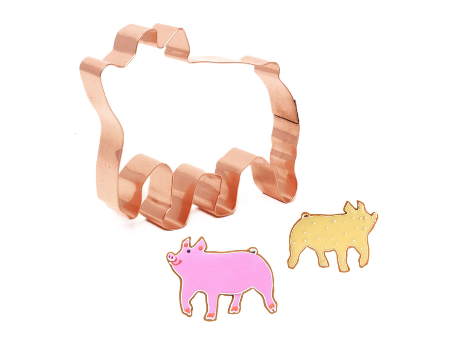 Small Chubby Pig Farm Animal Cookie Cutter 4x3 inches