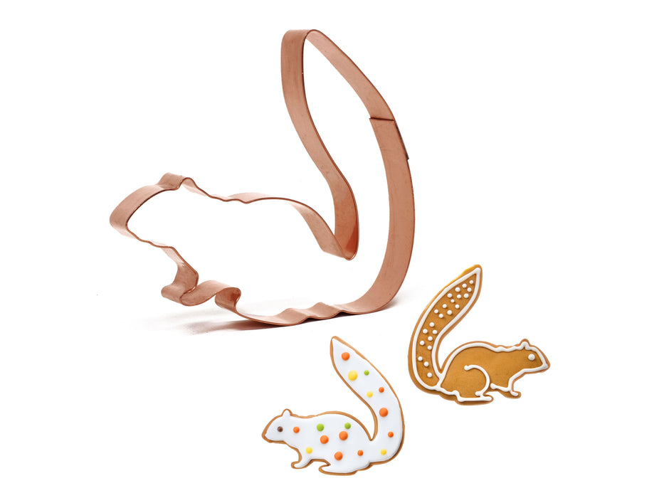 Bright Eyed and Bushy Tailed Sitting Squirrel  Cookie Cutter, 4.25 x 4 inches