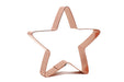 3 1/4" Star Copper Cookie Cutter - Handcrafted by The Fussy Pup - made in the usa