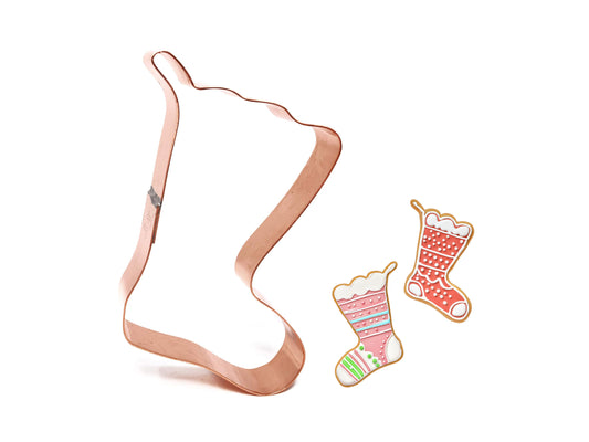 Cute Hanging Stocking Christmas Cookie Cutter, 2.75 x 3.75 inches