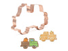 Halloween Pumpkin Truck Cookie Cutter, 5.5 x 3.5 inches -made in the USA