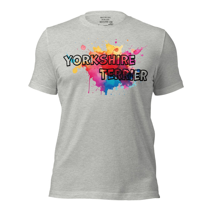 Yorkshire Terrier T-Shirt – Splash Design - The Fussy Pup - 