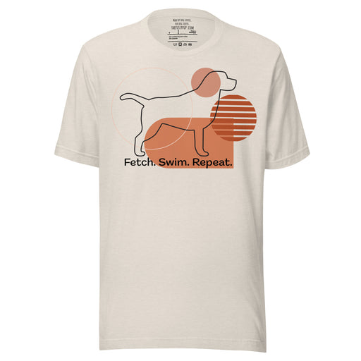 Modern Retro Labrador t-shirt - The Fussy Pup - 