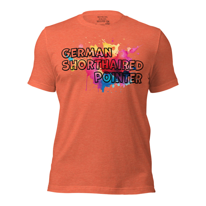 German Shorthaired Pointer T-Shirt – Splash Design - The Fussy Pup - 