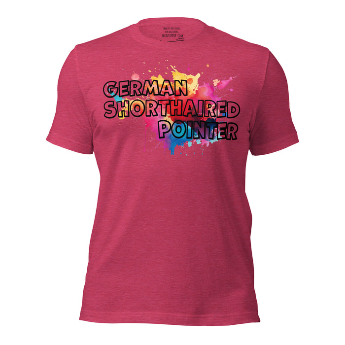 German Shorthaired Pointer T-Shirt – Splash Design - The Fussy Pup - 