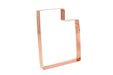 State of Utah ~ Copper Cookie Cutter - Handcrafted in the USA by The Fussy Pup 