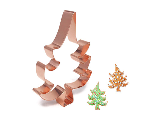 Whimsical Christmas Tree ~ Copper Cookie Cutter - Handcrafted by The Fussy Pup