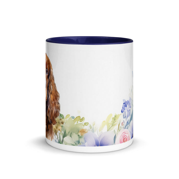 English Cocker Spaniel Floral Coffee Mug – Watercolor Dog Design - The Fussy Pup - 