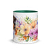 Miniature American Shepherd Floral Coffee Mug – Watercolor Dog Design - The Fussy Pup - 