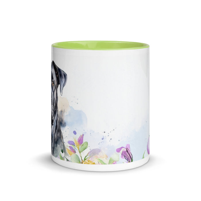 Cane Corso Floral Coffee Mug – Watercolor Dog Design - The Fussy Pup - 