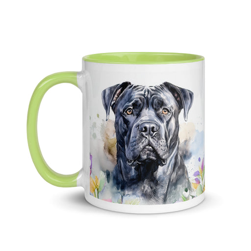 Cane Corso Floral Coffee Mug – Watercolor Dog Design - The Fussy Pup - 