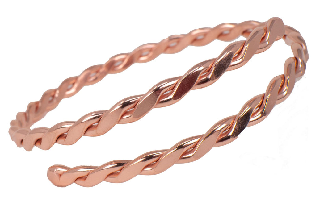 Wholesale Copper Bangle Bracelet – Handmade Twisted Design USA - The Fussy Pup - 
